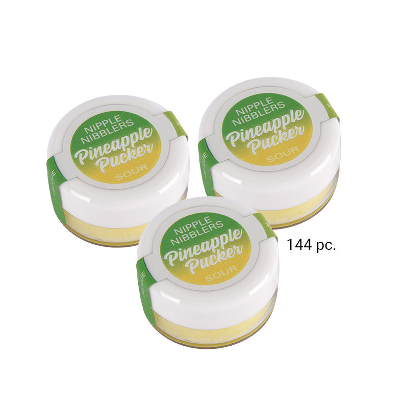 CLASSIC BRANDS - NIPPLE NIBBLER SOUR TINGLE BALM PINEAPPLE PUCKER (BULK PACK/144 PCS) 3 G