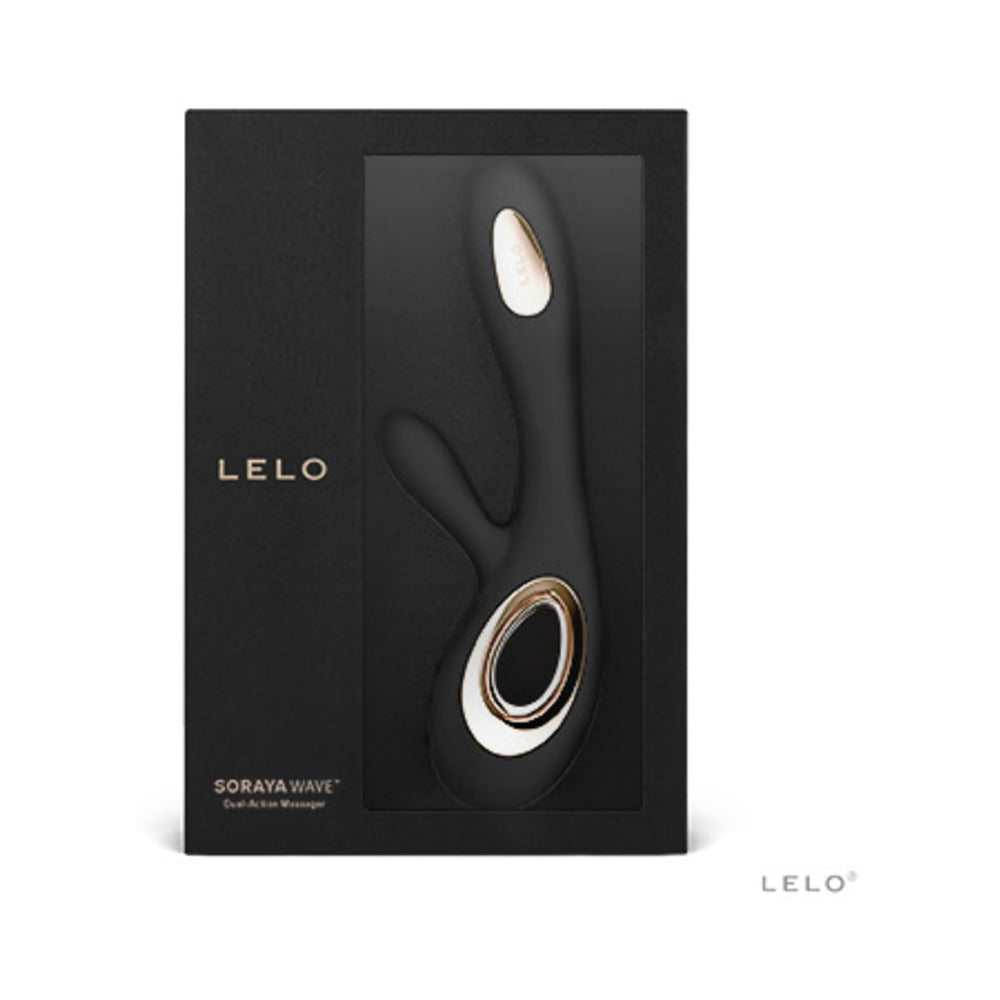 LELO SORAYA WAVE RECHARGEABLE RABBIT VIBRATOR BLACK