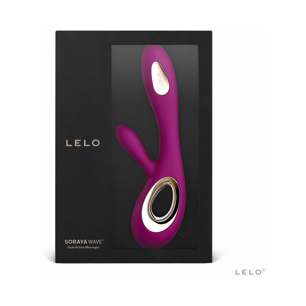 LELO SORAYA WAVE RECHARGEABLE RABBIT VIBRATOR DEEP ROSE