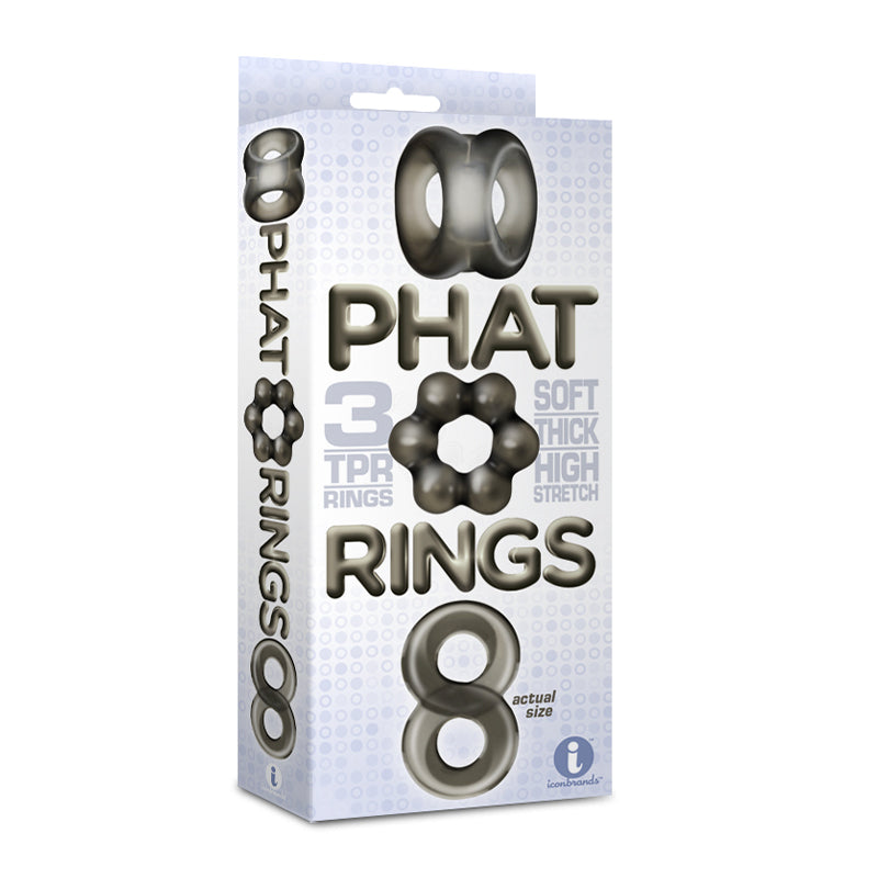THE 9''S PHAT RINGS SMOKE 1 CHUNKY COCK RINGS