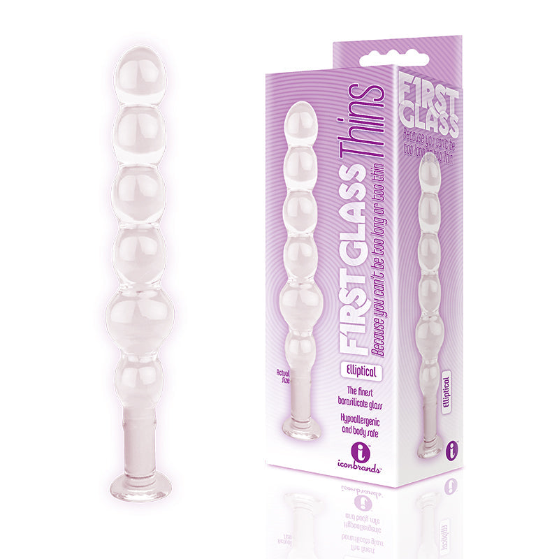 ICON BRANDS - THE 9''S GLASS THINS ELLIPTICAL GLASS PLUG