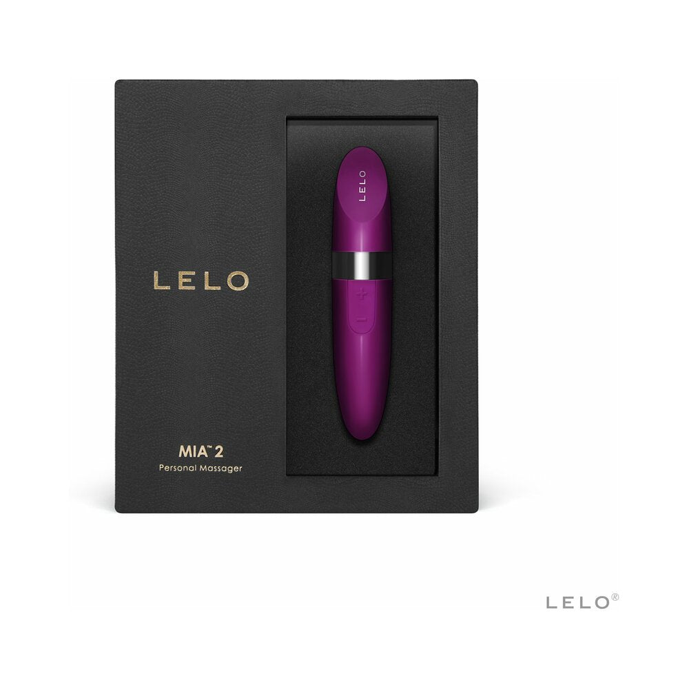 LELO MIA 2 RECHARGEABLE LIPSTICK VIBRATOR DEEP ROSE