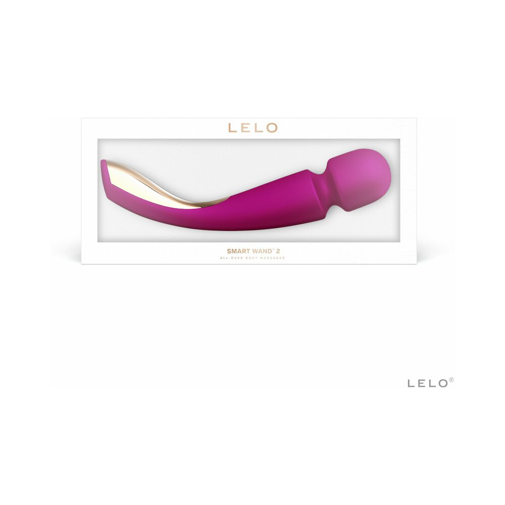 LELO SMART WAND 2 LARGE RECHARGEABLE WAND VIBRATOR DEEP ROSE