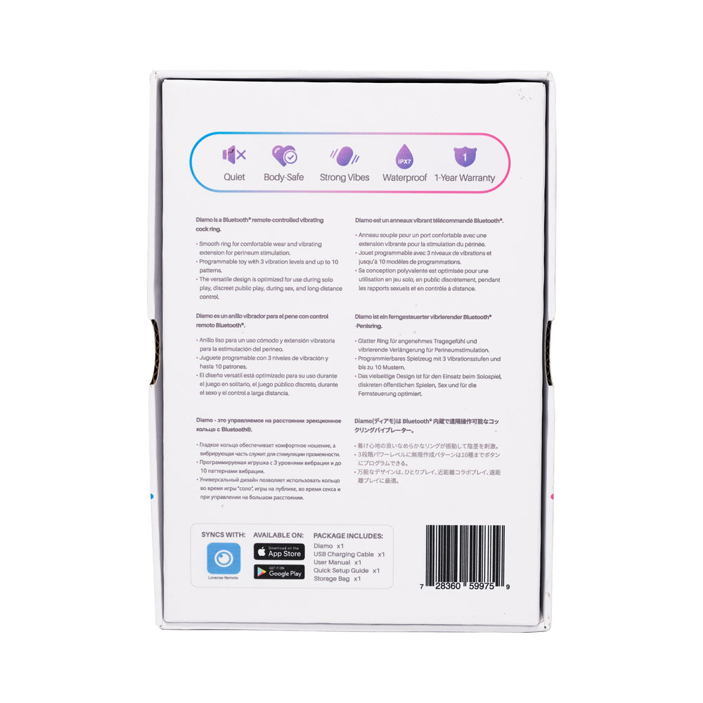 LOVENSE - DIAMO BLUETOOTH REMOTE-CONTROLLED VIBRATING COCKRING
