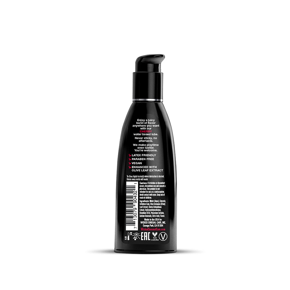 WICKED AQUA CHERRY WATER-BASED LUBRICANT 2 OZ.