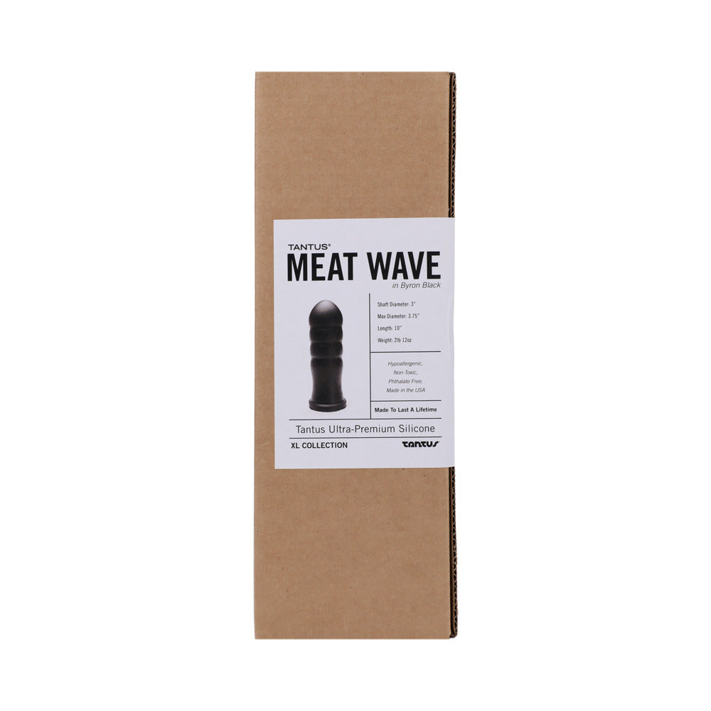 TANTUS MEAT WAVE ANAL PLUG ONYX (BOX)