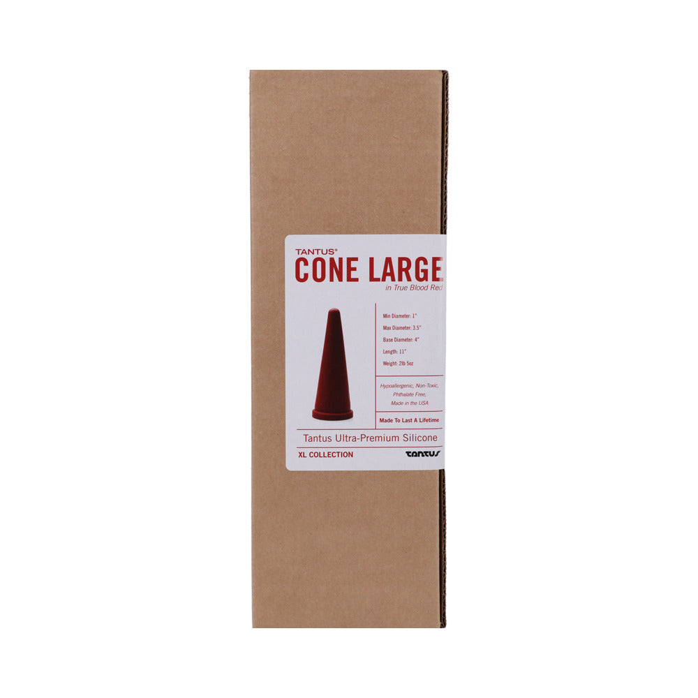 TANTUS - CONE LARGE DILDO RUBY (BOX)