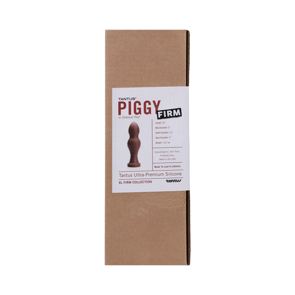 TANTUS PIGGY FIRM DILDO GARNET (BOX)