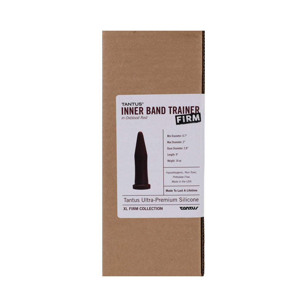TANTUS - INNER BAND TRAINER LARGE FIRM DILDO GARNET (BOX)