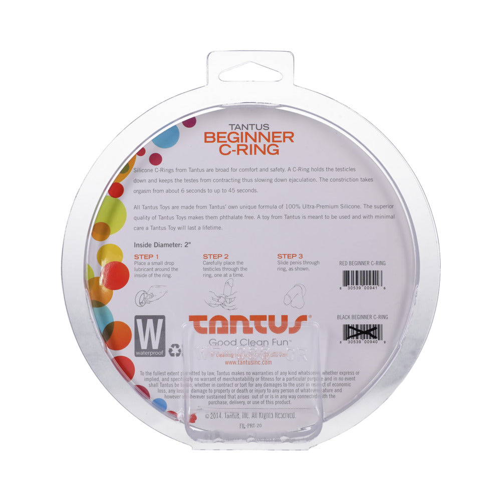 TANTUS - BEGINNER C-RING 2 IN. CRIMSON