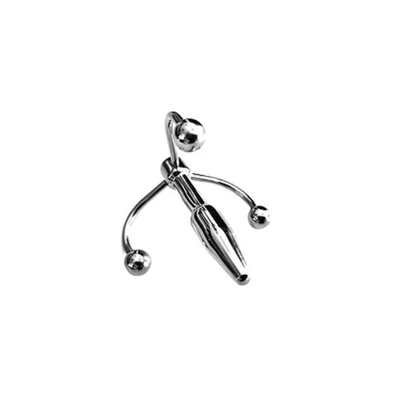 ROUGE STAINLESS STEEL CROWN PENIS PLUG IN CLAMSHELL