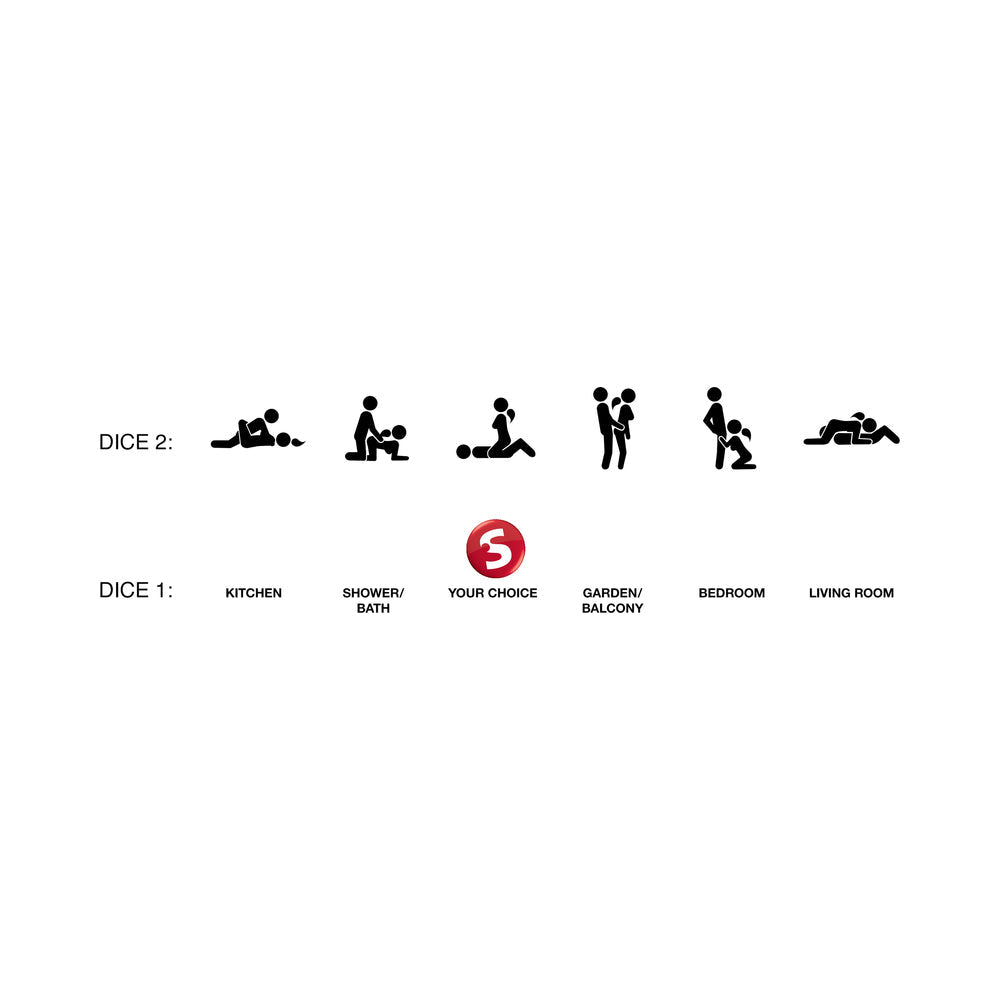 SHOTS S-LINE LIGHT UP YOUR SEXY NIGHT GLOW IN THE DARK SEX DICE