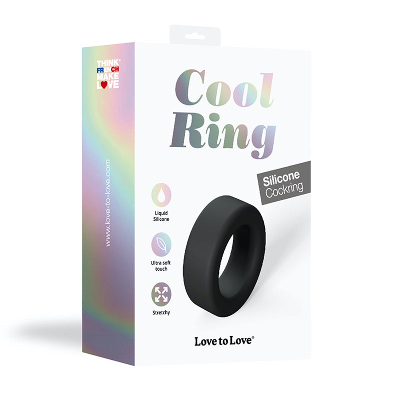 LOVELY PLANET - LOVE TO LOVE COOL RING SILICONE COCKRING NOIR