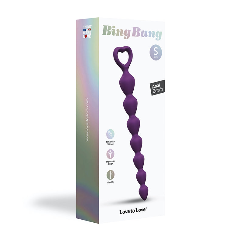 LOVELY PLANET - LOVE TO LOVE BING BANG CUENTAS ANALES DE SILICONA VIOLETA PEQUEÑO