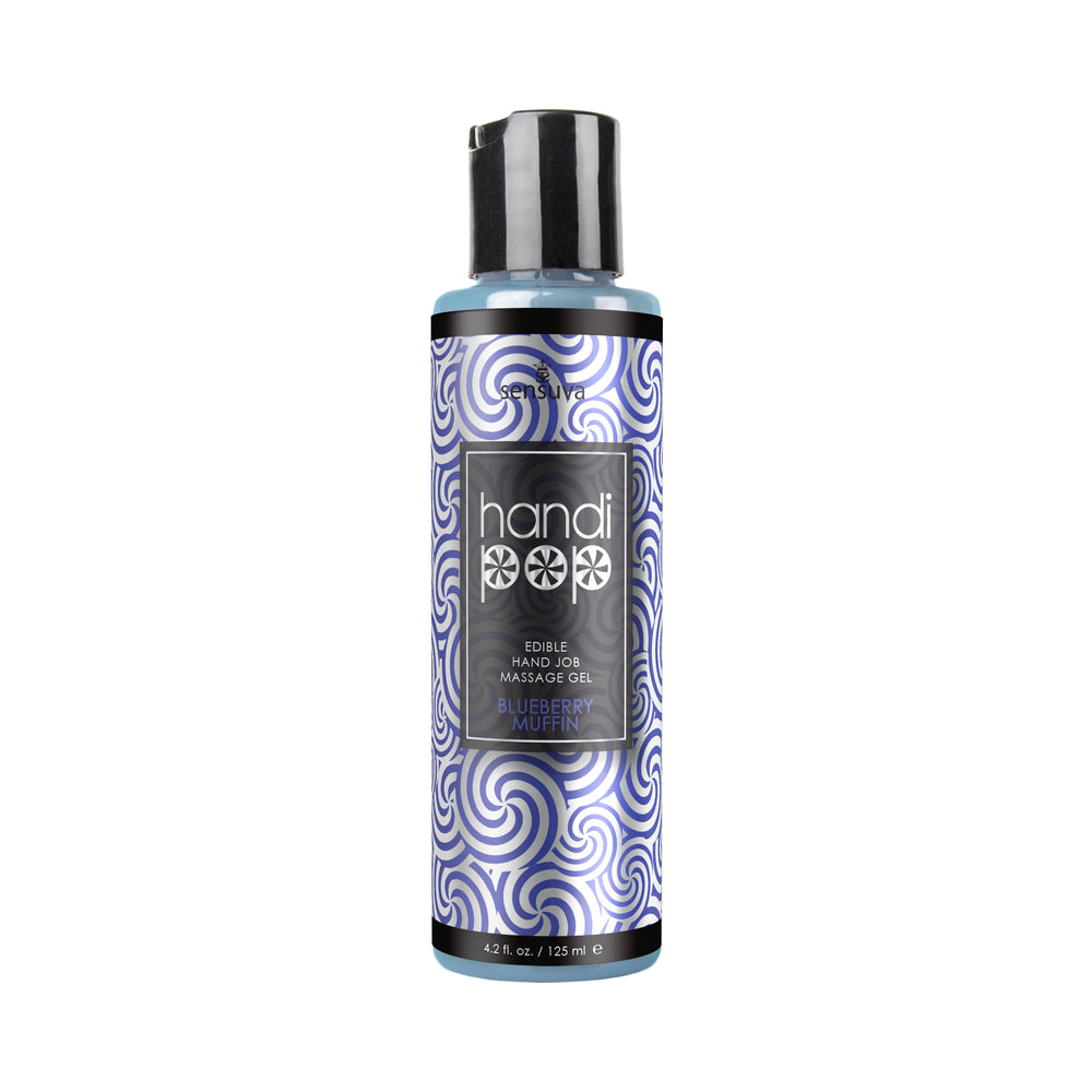 SENSUVA - HANDIPOP EDIBLE HAND JOB MASSAGE GEL BLUEBERRY MUFFIN 4.2 OZ.