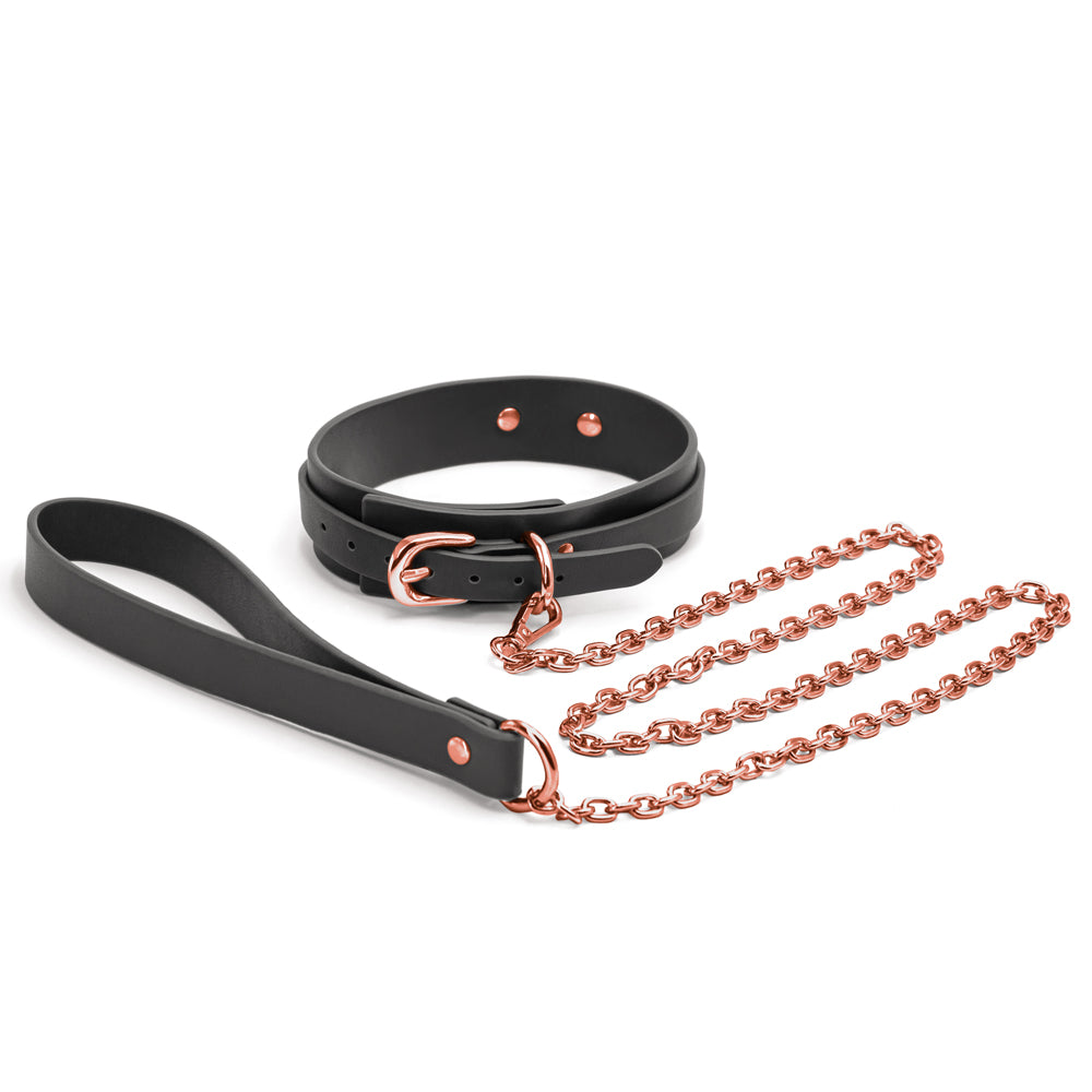 NS NOVELTIES - BONDAGE COUTURE COLLAR & LEASH