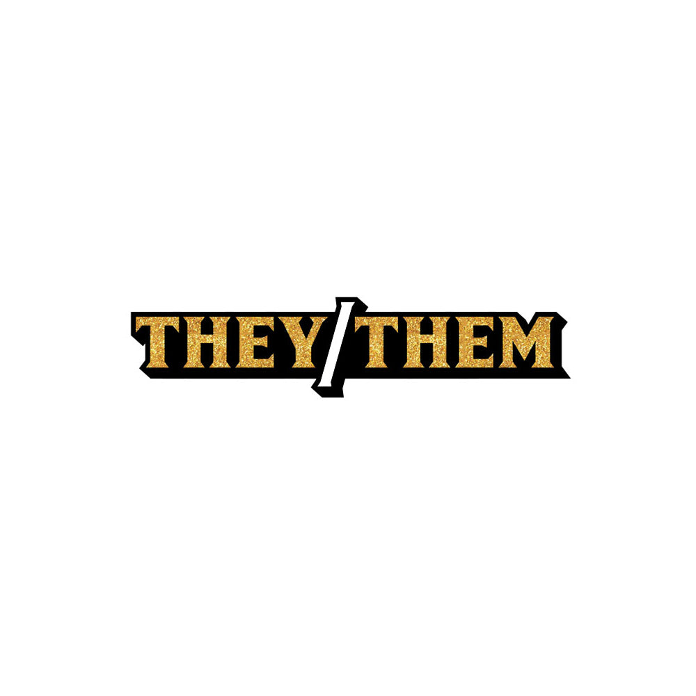 WOOD ROCKET - PRONOUN THEY/THEM PIN