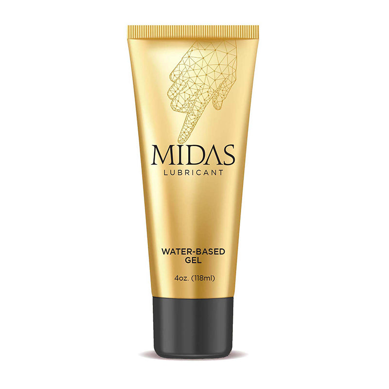 LITTLE GENIE - MIDAS WATER-BASED GEL LUBRICANT 4 OZ.