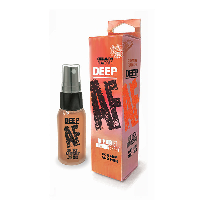 LITTLE GENIE - DEEP AF CINNAMON FLAVORED DEEP THROAT NUMBING SPRAY 1 OZ.