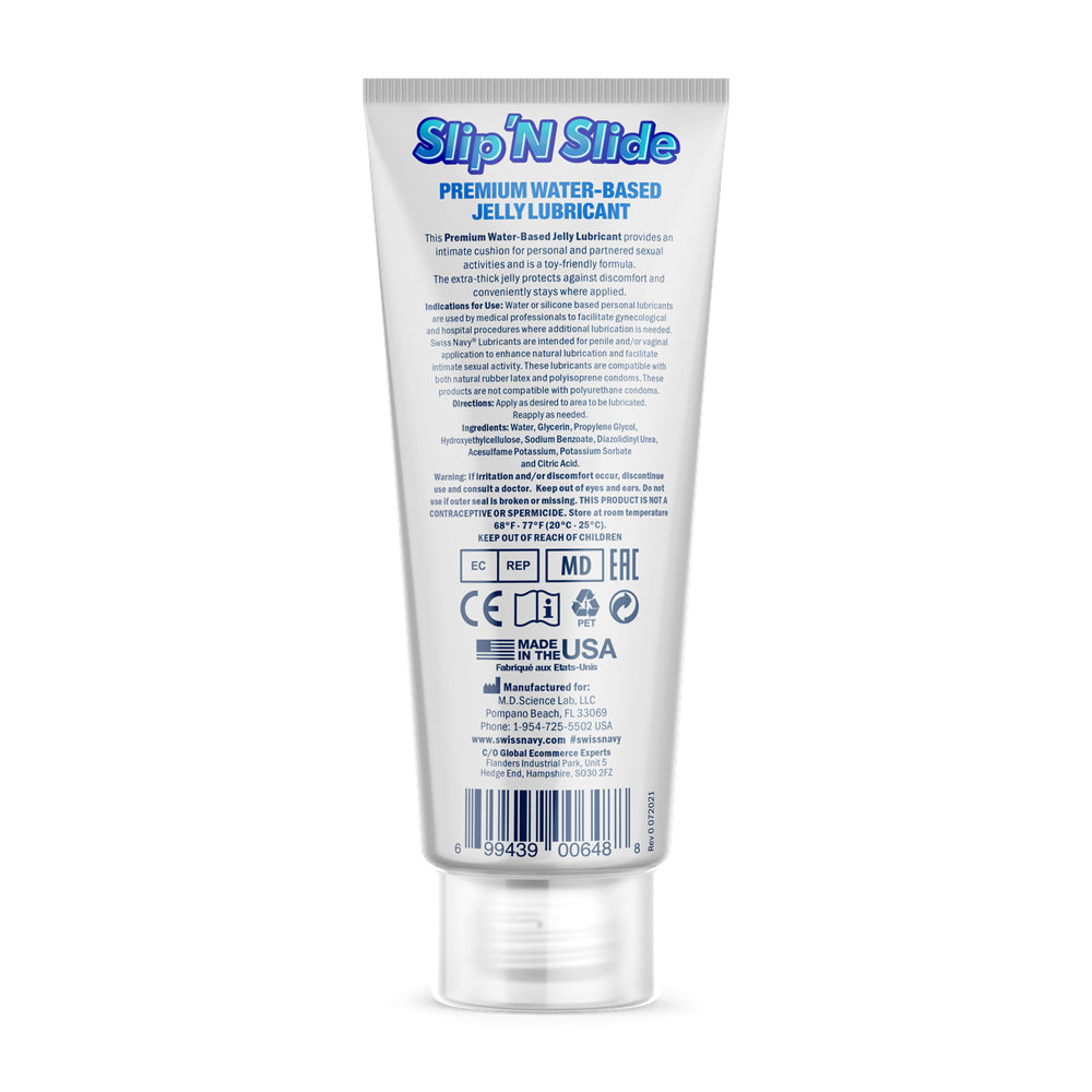 SWISS NAVY SLIP ''N SLIDE PREMIUM JELLY LUBRICANT 2 OZ.