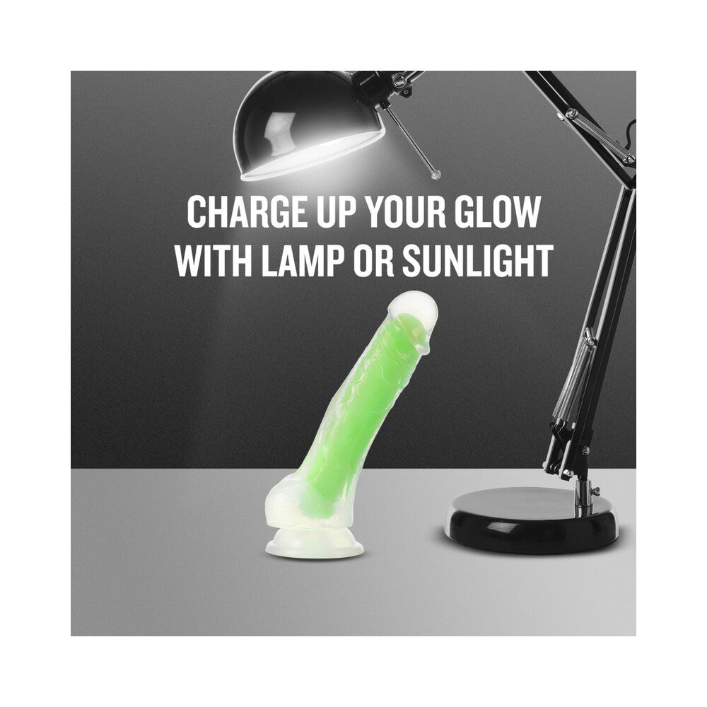 BLUSH - NEO ELITE GLOW IN THE DARK VIPER 7 IN. DUAL DENSITY DILDO NEON