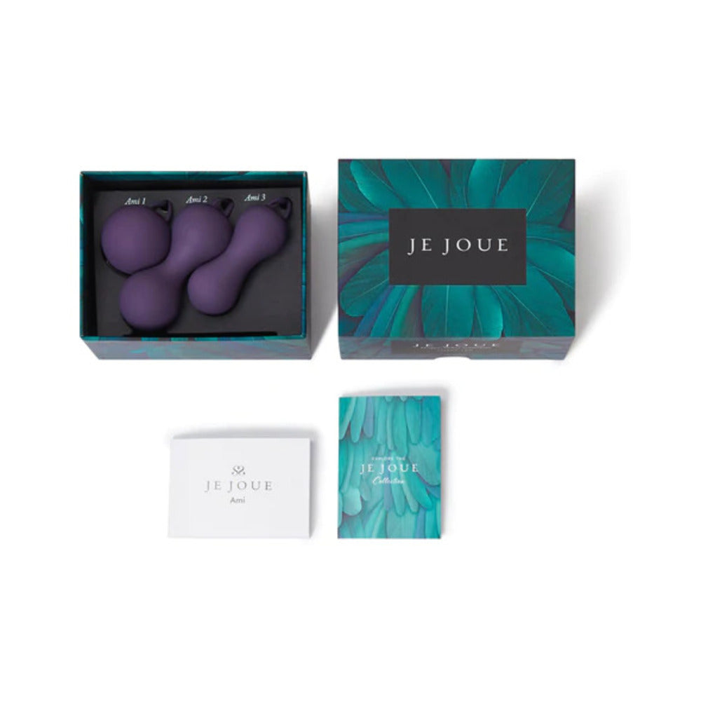 JE JOUE - AMI 3-PIECE SILICONE KEGEL SET PURPLE