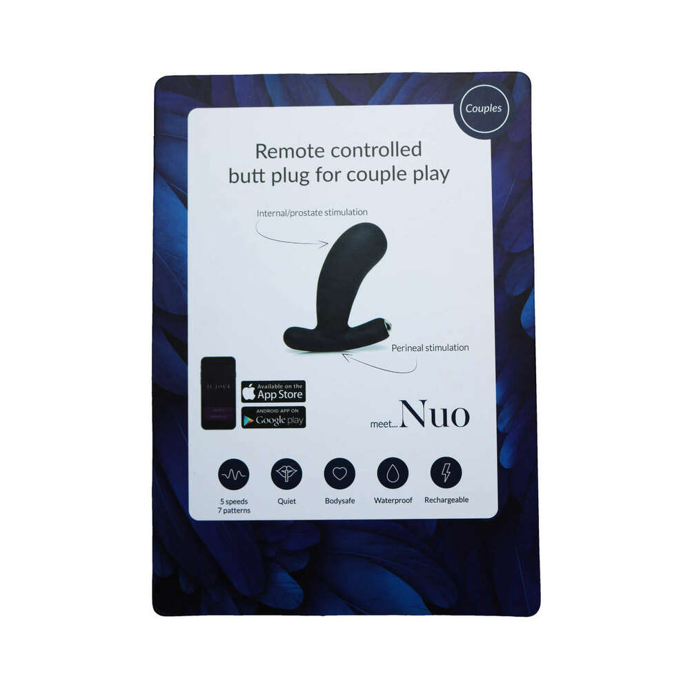 JE JOUE - NUO V.2 TAPÓN ANAL NEGRO COMPATIBLE CON APP