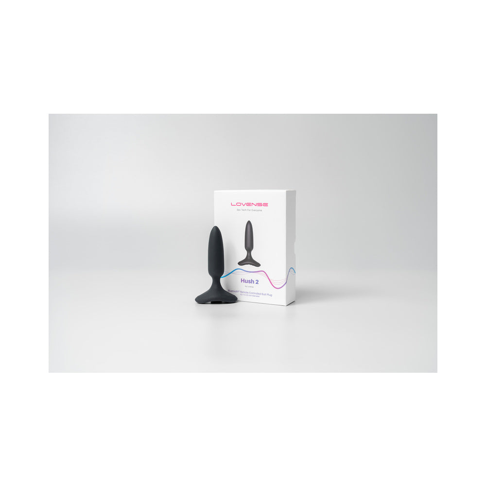 LOVENSE - HUSH 2 BLUETOOTH REMOTE-CONTROLLED VIBRATING BUTT PLUG XS 1 IN.