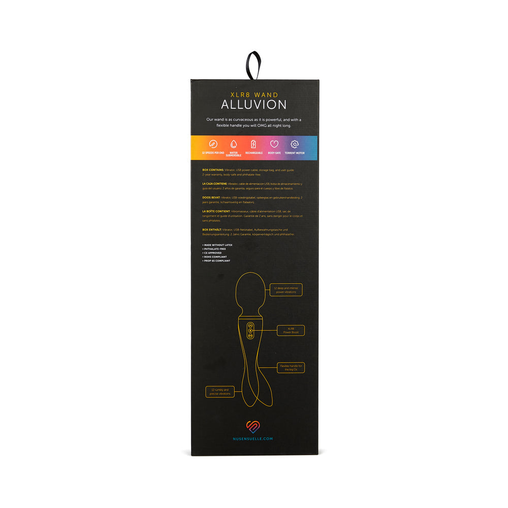 NU SENSUELLE ALLUVION XLR8 TURBO WAND BLACK