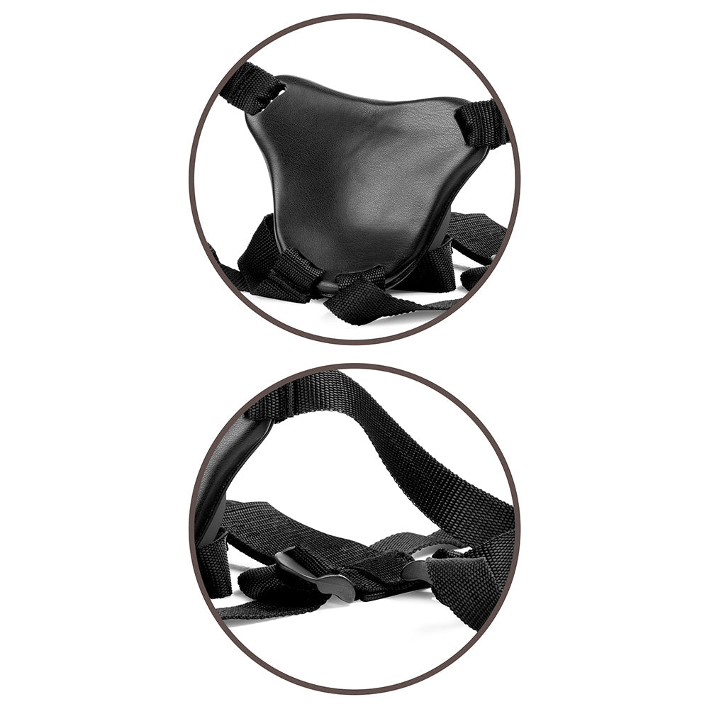 PIPEDREAM - KING COCK ELITE COMFY BODY DOCK STRAP-ON HARNESS BLACK