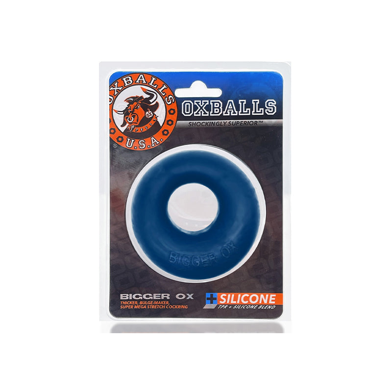 OXBALLS BIGGER OX THICK COCKRING SILICONE TPR SPACE BLUE ICE