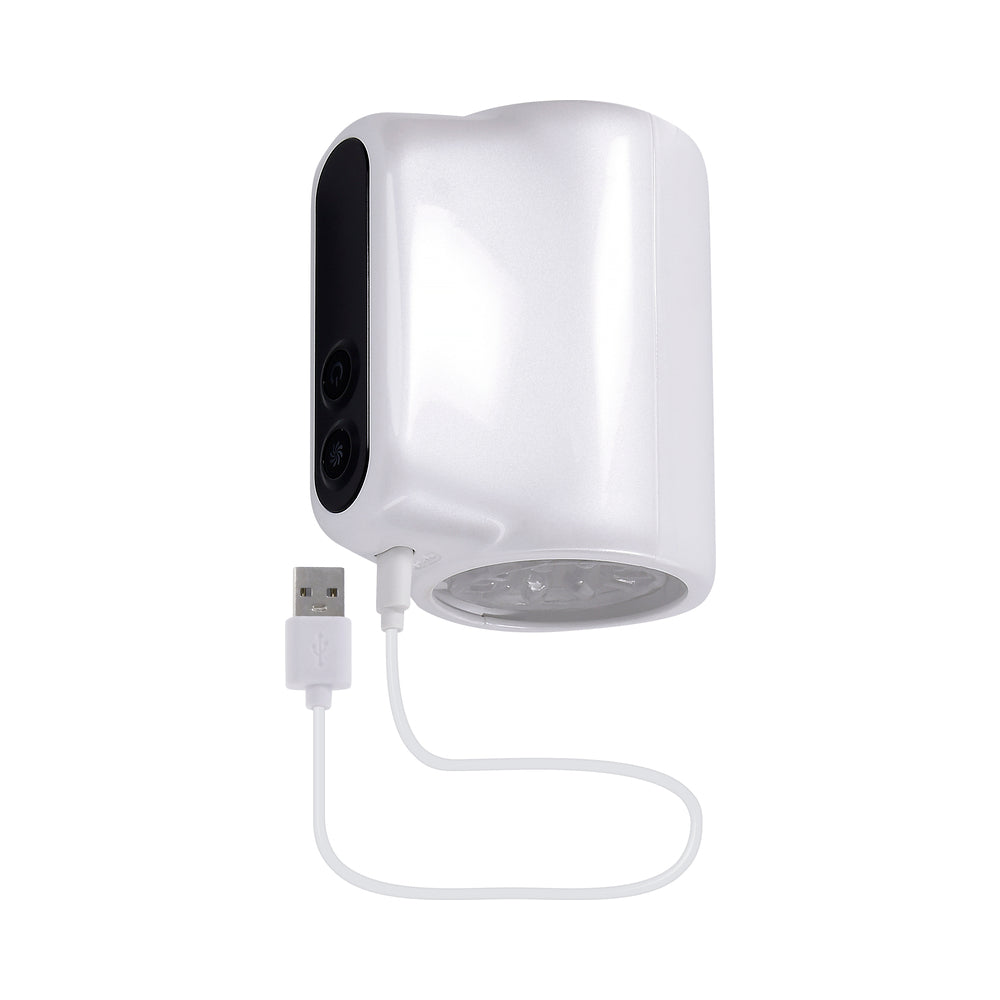 PLAYBOY - SPIN DOCTOR RECHARGEABLE SPINNING STROKER TPE SLEEVE WHITE