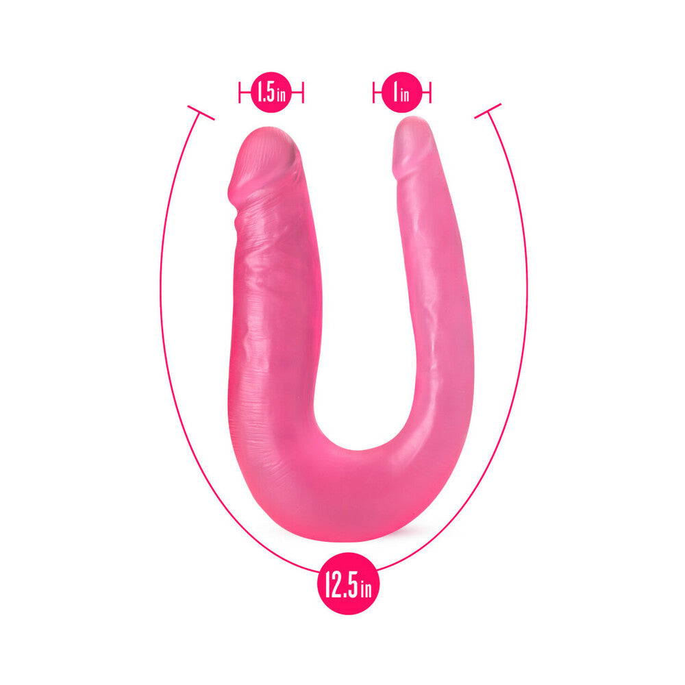B YOURS SWEET DOUBLE DILDO 12.5 IN. PINK