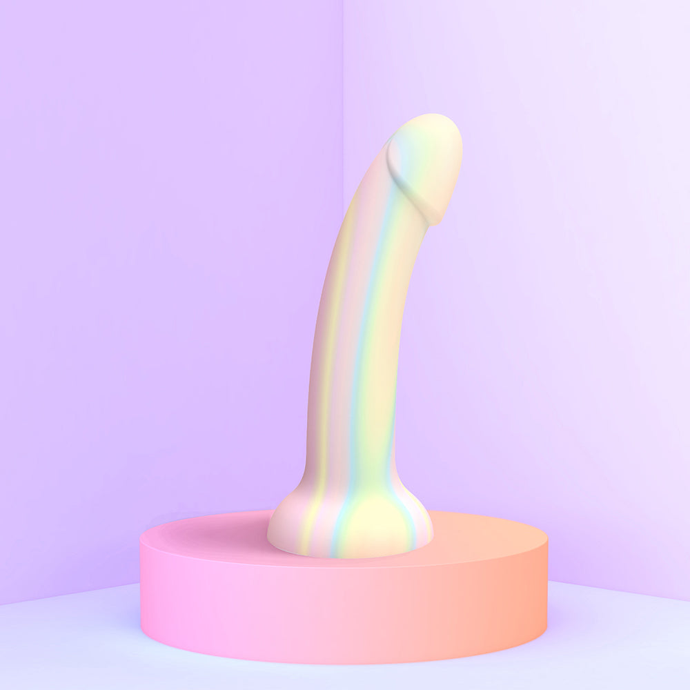 LOVELY PLANET - LOVE TO LOVE DILDOLLS FANTASIA GLOW-IN-THE-DARK 7 IN. SILICONE DILDO PASTELS