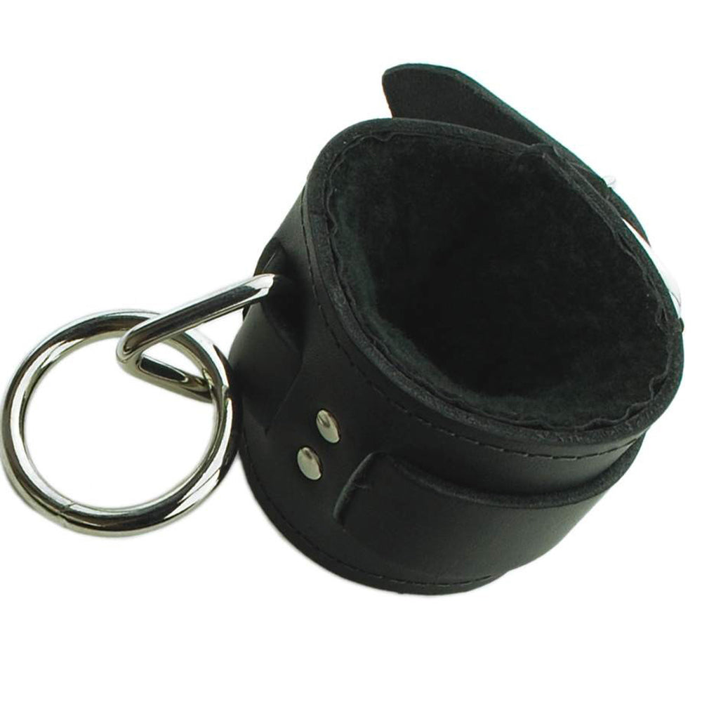 WRIST RESTRAINTS BLACK FAUX FUR