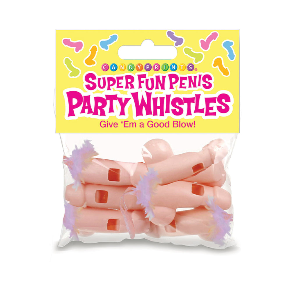 LITTLE GENIE - SUPER FUN PENIS PARTY WHISTLES 6-PACK