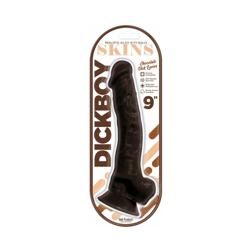 DICKBOY SKINS DILDO 9 IN. CHOCOLATE LOVERS