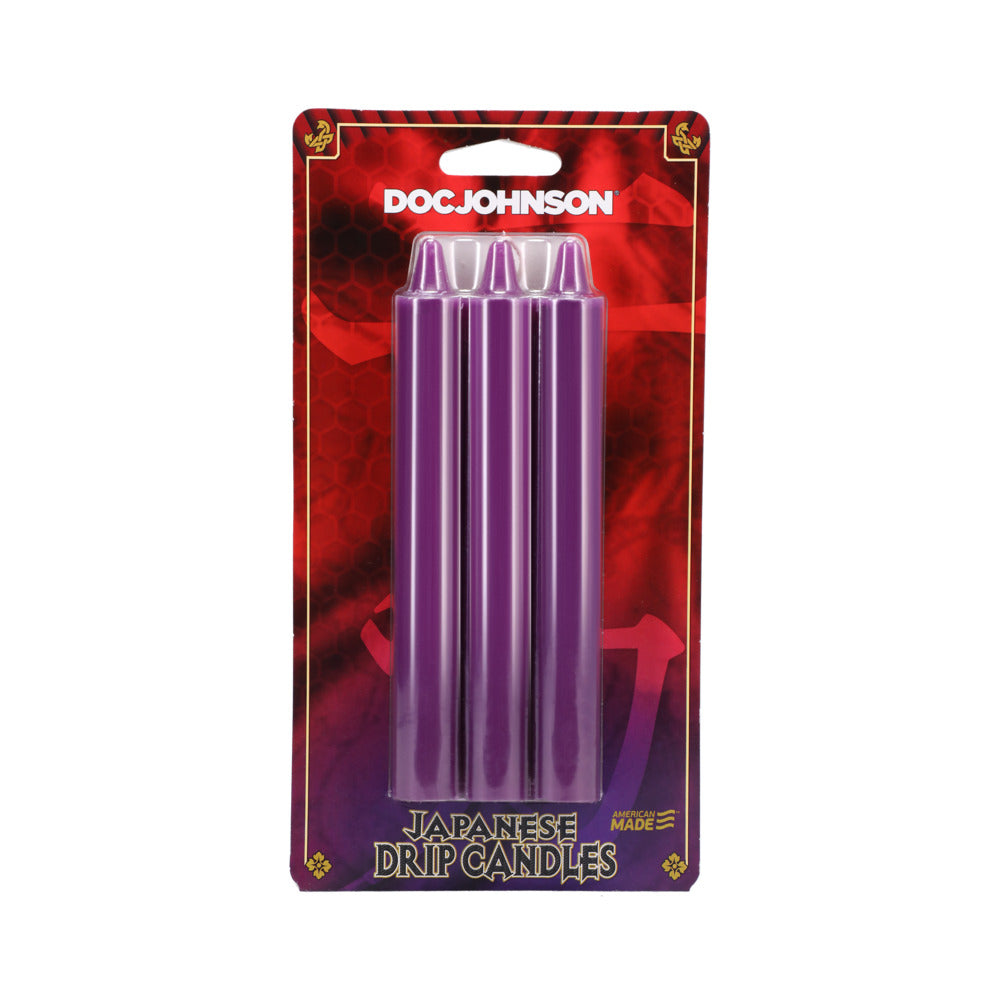 DOC JOHNSON - JAPANESE DRIP CANDLES 3-PACK PURPLE