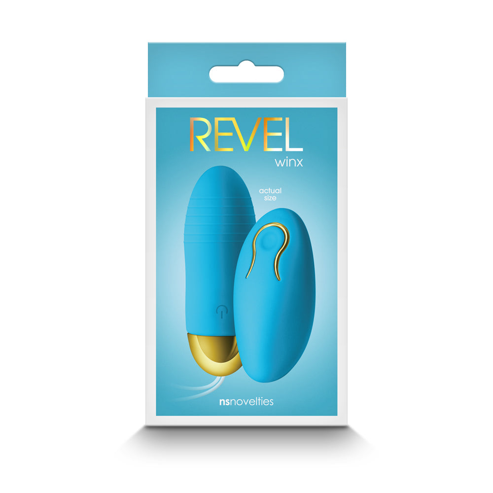 REVEL WINX INSERTABLE BULLET WITH REMOTE BLUE