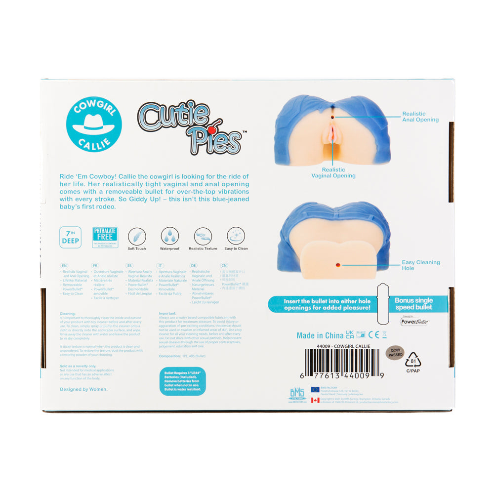 CUTIEPIES COWGIRL CALLIE MASTURBATOR WITH BONUS BULLET