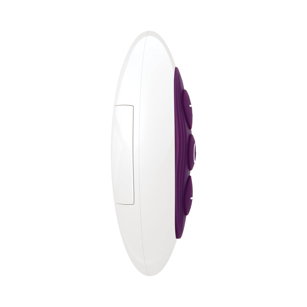 GENDER X - VELVET HAMMER RECHARGEABLE REMOTE-CONTROLLED THUMPING THRUSTING DUAL STIMULATOR PURPLE
