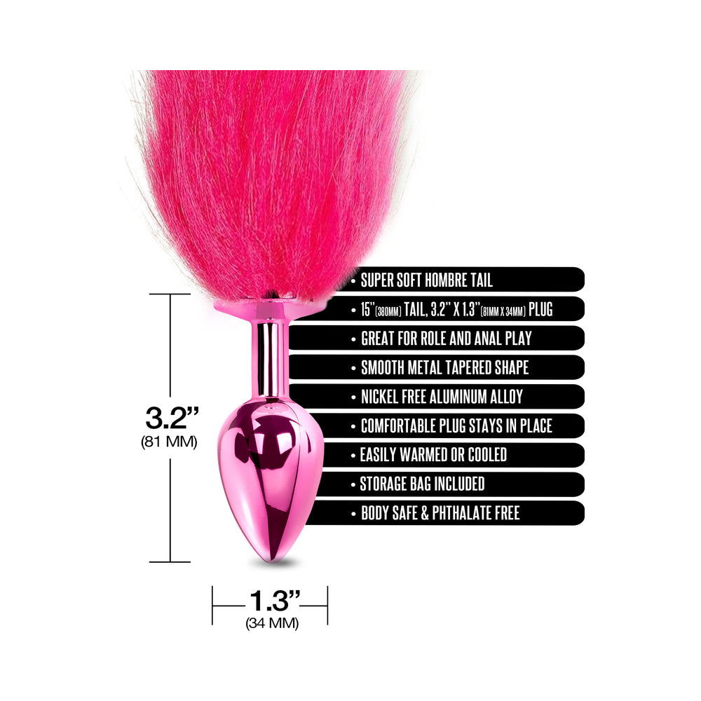 GLOBAL NOVELTIES - NIXIE BUTT PLUG WITH OMBRE TAIL METALLIC