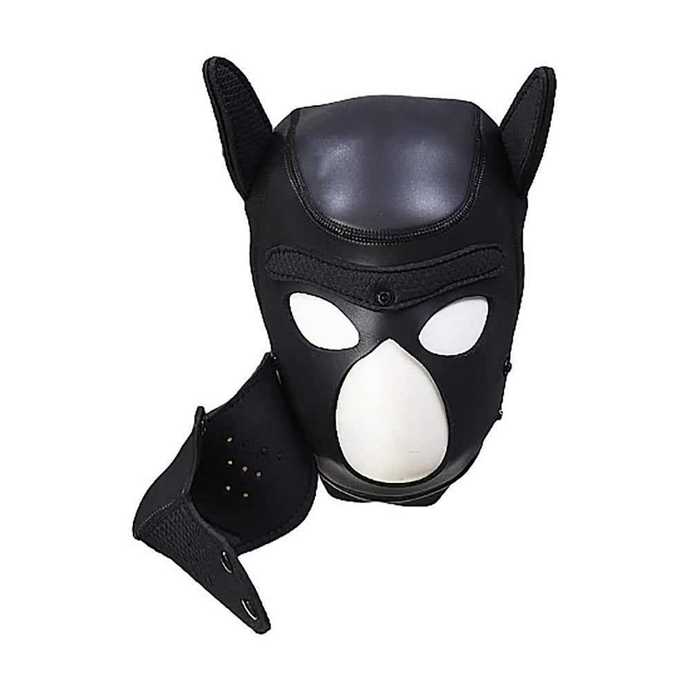 OUCH! PUPPY PLAY NEOPRENE PUPPY HOOD BLACK