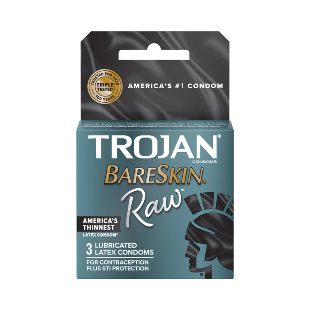 PARADISE MARKETING - TROJAN BARESKIN RAW 3-PACK