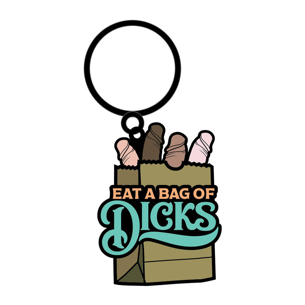 SEX TOY KEYCHAIN EAT A BAG OF DICKS