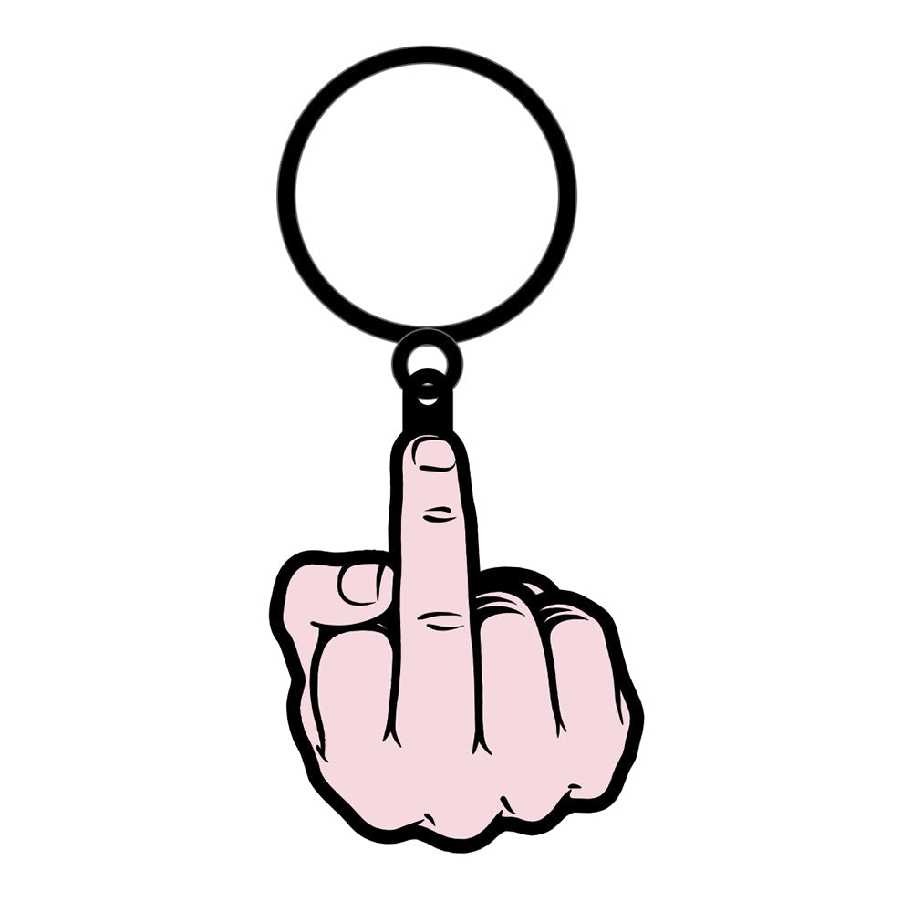WOOD ROCKET - SEX TOY KEYCHAIN MIDDLE FINGER