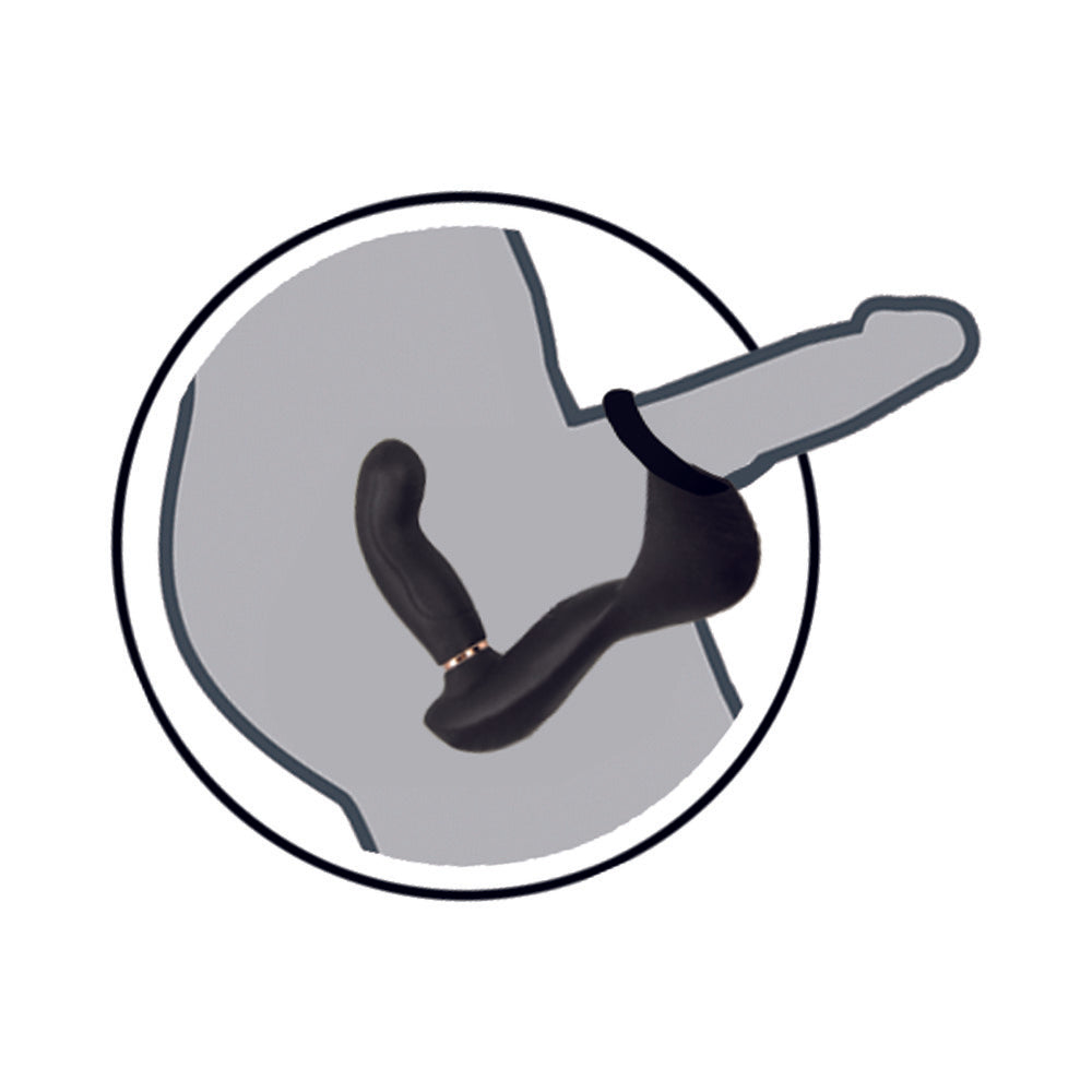 NASSTOYS - BUTTS UP P-SPOT MASSAGER PRO SILICONE BLACK