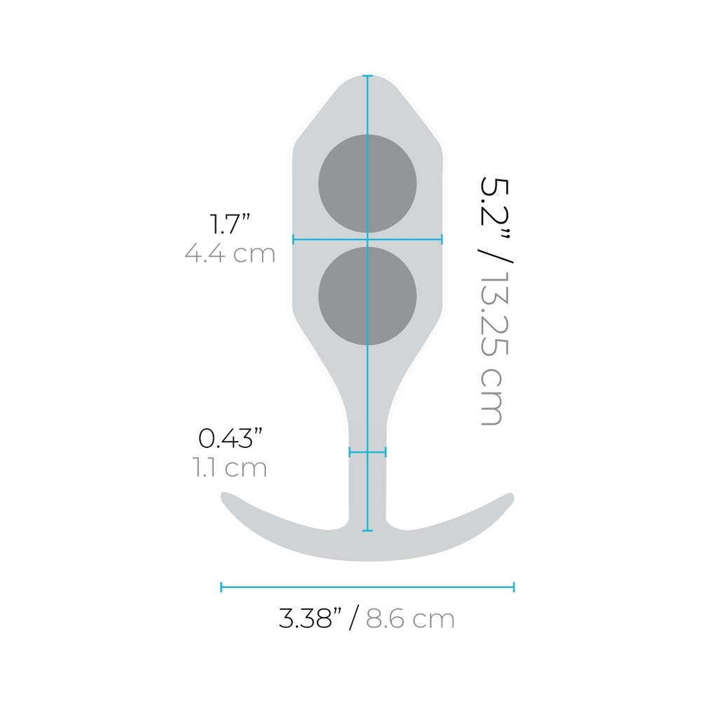 B-VIBE - SNUG PLUG 4 WEIGHTED SILICONE ANAL PLUG