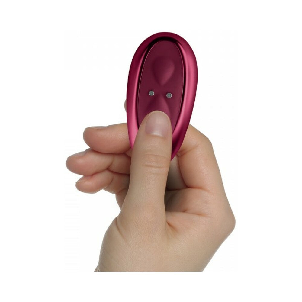 ROCKS-OFF - RUBY GLOW ROSA SADDLE VIBRATOR