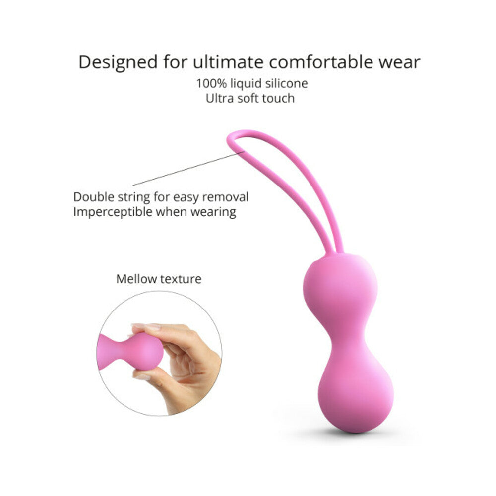 LOVELY PLANET - LOVE TO LOVE JOIA SILICONE KEGEL BALLS PINK PASSION